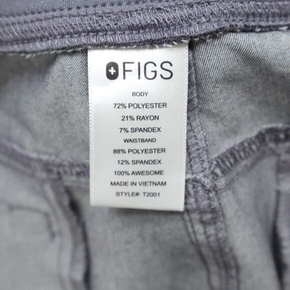 Mens Figs Scrub Pants Axim Cargo Scrub Gray Size M Style T2001 - Picture 7 of 8
